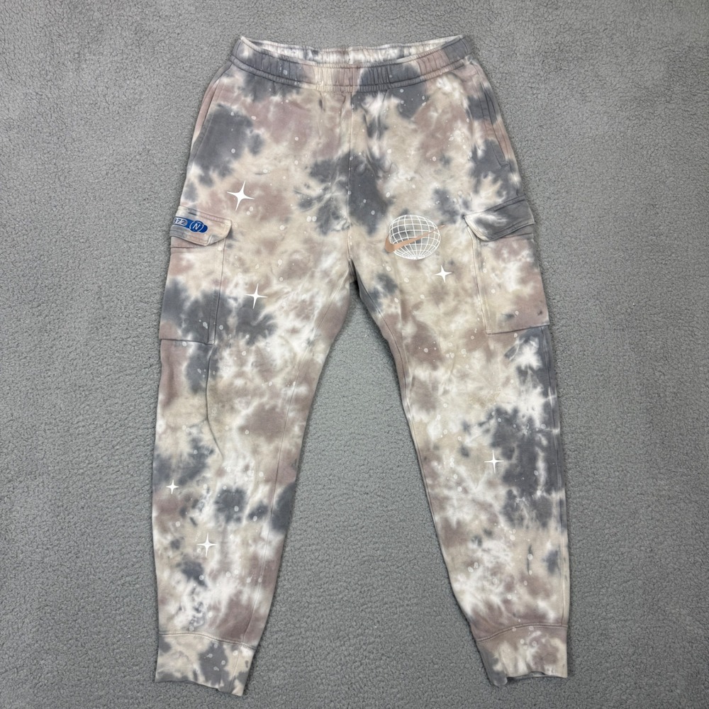 Nike Spacewave Galaxy Men Club Fleece Spacewave Cargo Pants Joggers Mens Medium